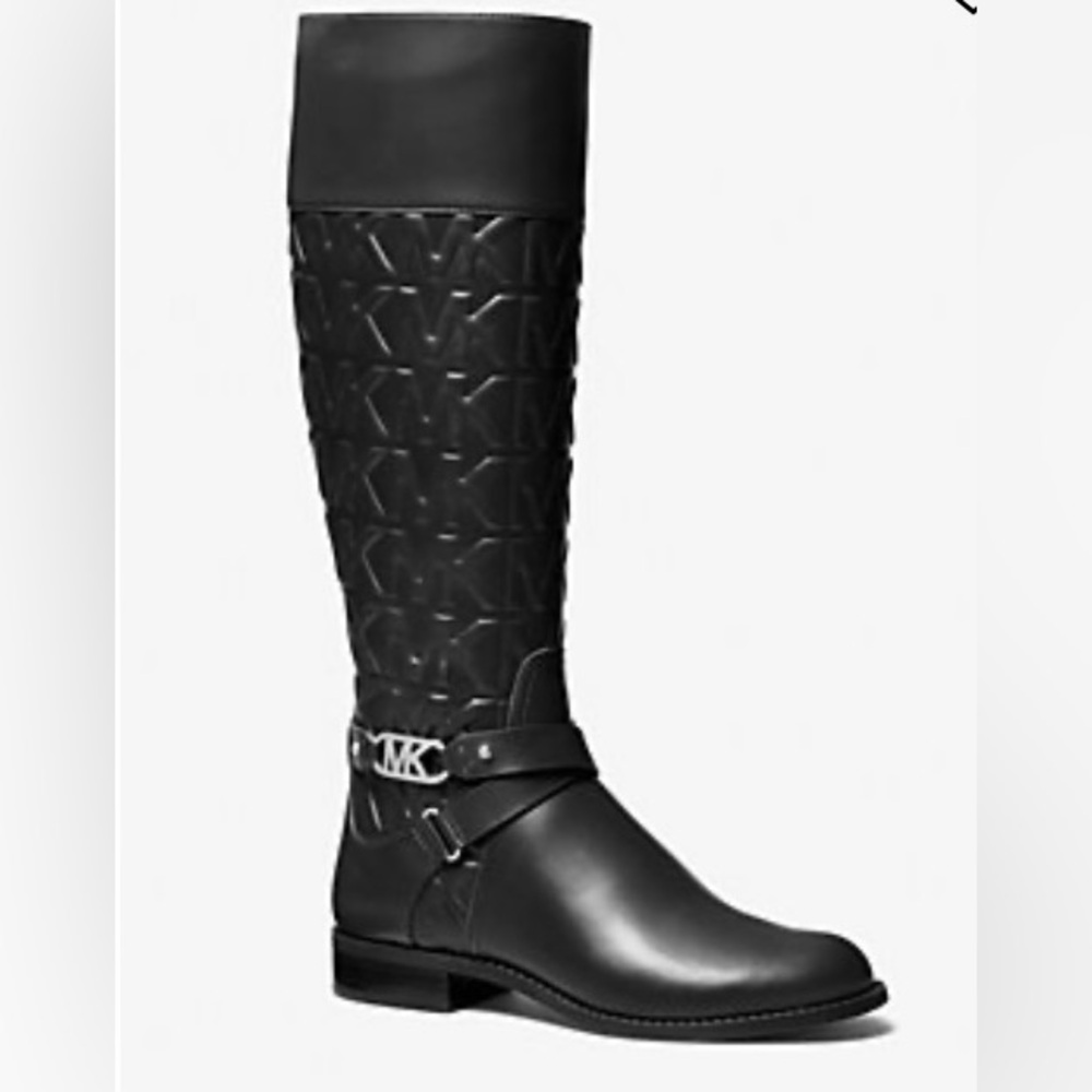 NEW - Michael Kors Kincaid Embossed Riding Boot
Color: BLACK
Size: 5